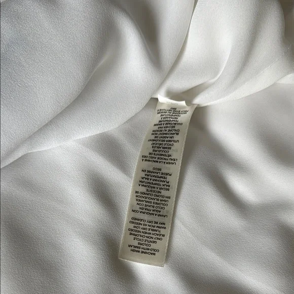 White and Blue Embroidered Women's Top - Picture 7 of 7